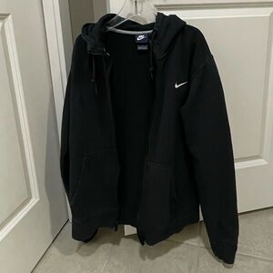 Nike Sweatshirt Zip Up Black